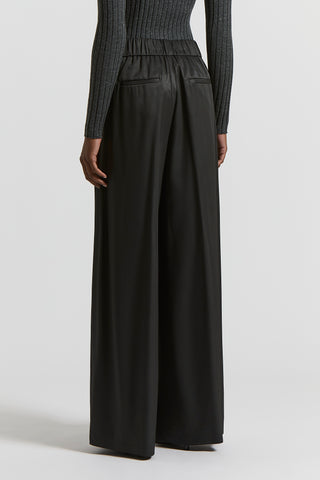Pantalone in fluido twill di viscosa