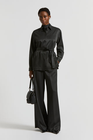 Pantalone in fluido twill di viscosa