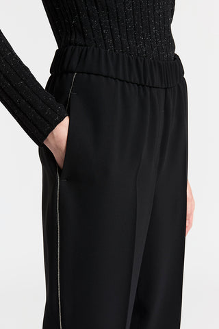 Pantalone in fluido cadì crepe