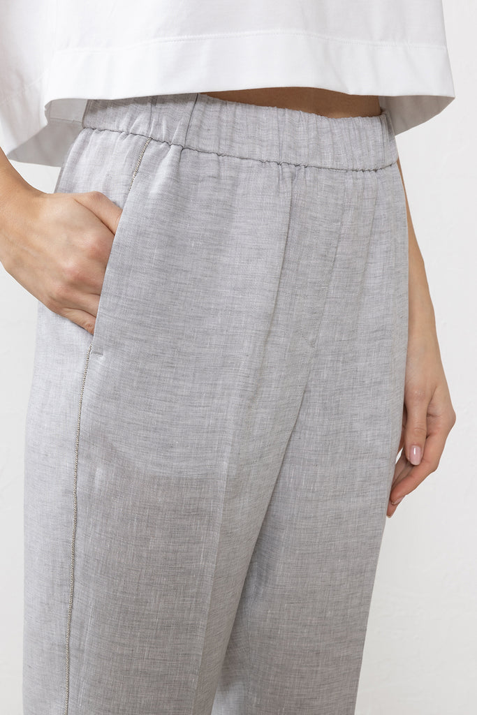 Light pure linen trousers  