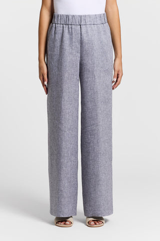 Pantalone in tela leggera di puro lino