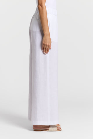 Pure linen palazzo trousers