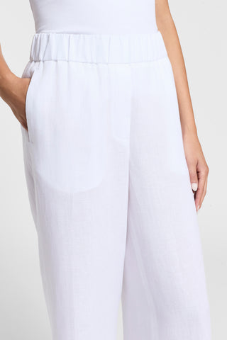 Pure linen palazzo trousers