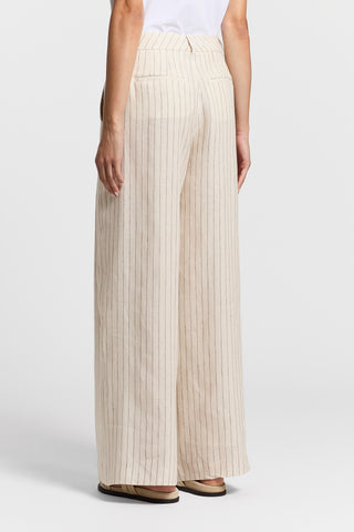 Two-tone pinstripe trousers