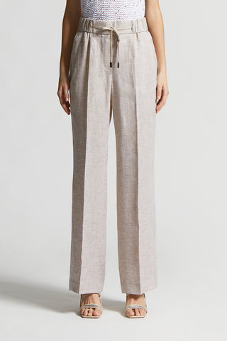 Trousers in light and cool pure linen