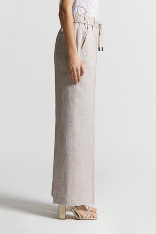 Trousers in light and cool pure linen