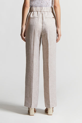 Trousers in light and cool pure linen