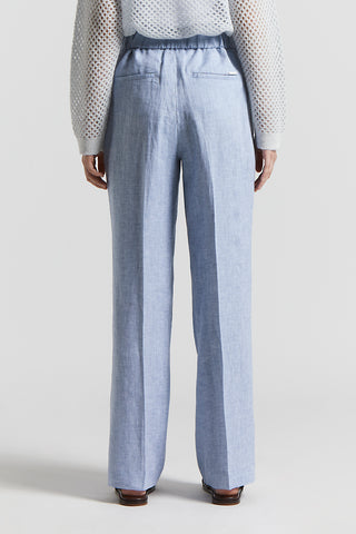 Trousers in light and cool pure linen