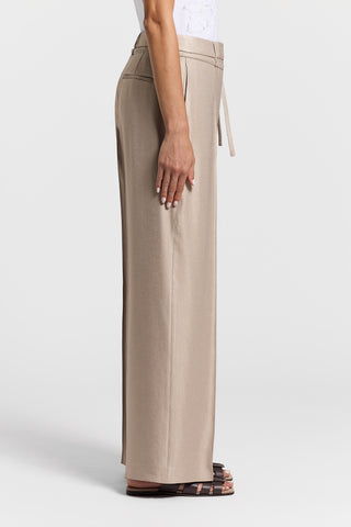 Viscose linen palazzo trousers