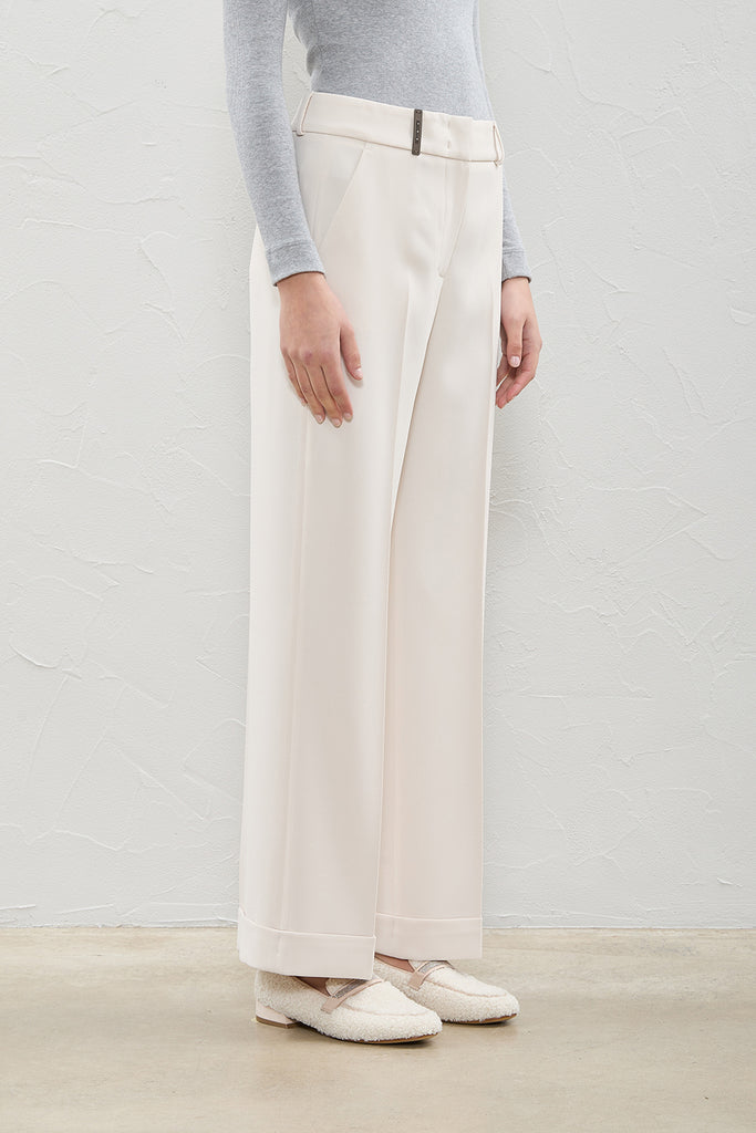 Crepe cady palazzo trousers  