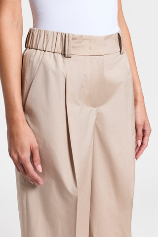 Lightweight technical cotton trousers