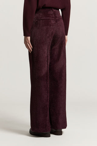 Pantalone palazzo in velluto a coste
