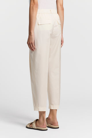 Lightweight technical cotton trousers