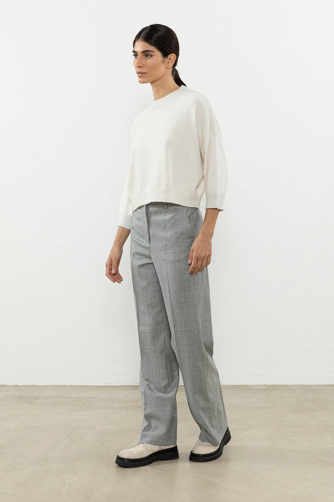 Wool, silk, cashmere and Sury Alpaca sweater  
