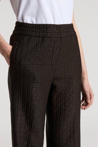 Branded fleece trousers