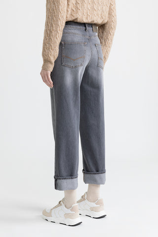 Comfort cotton denim trousers  