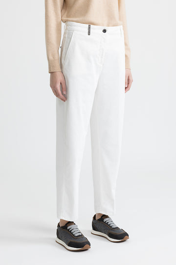 Needlecord carrot trousers  