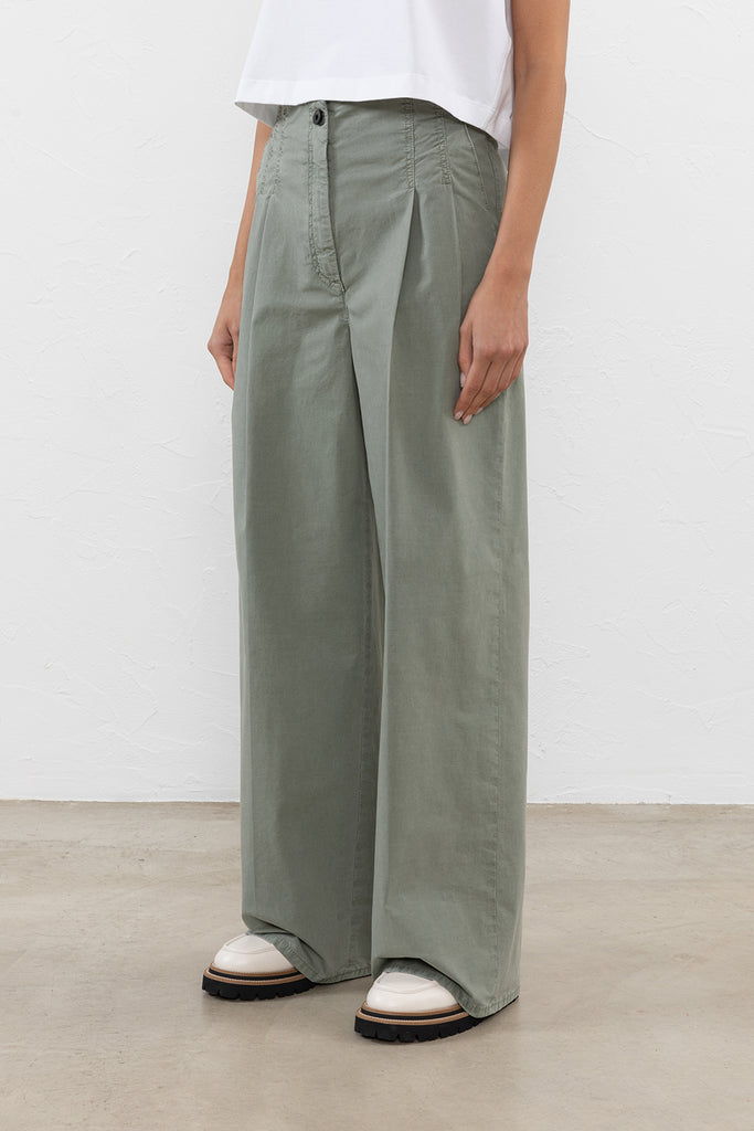 Garment-dyed trousers  