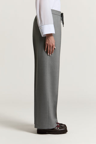 Pantalone in flanella di lana