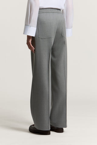 Pantalone in flanella di lana