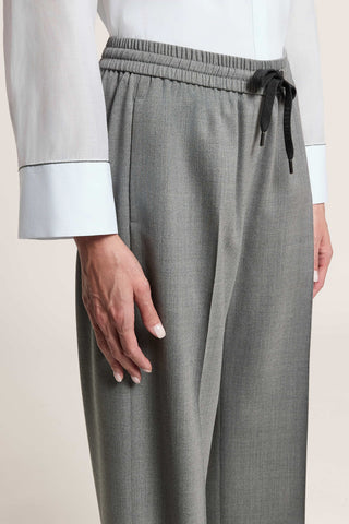 Pantalone in flanella di lana