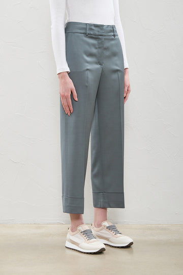 Fluid satin trousers  