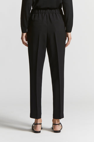 Stretch viscose cadi trousers