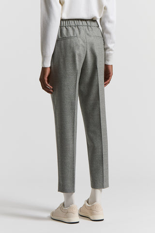 Pantalone in tela di lana jaspé Loro Piana
