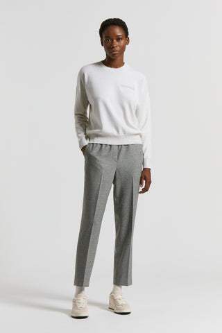 Pantalone in tela di lana jaspé Loro Piana