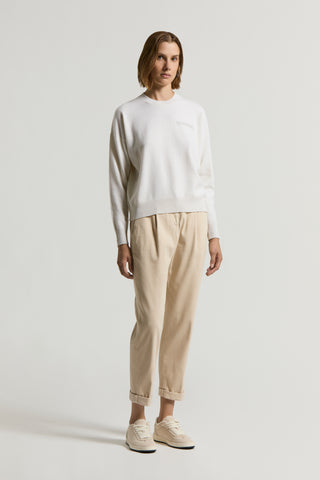 Pantalone in gabardina di cotone soft stretch