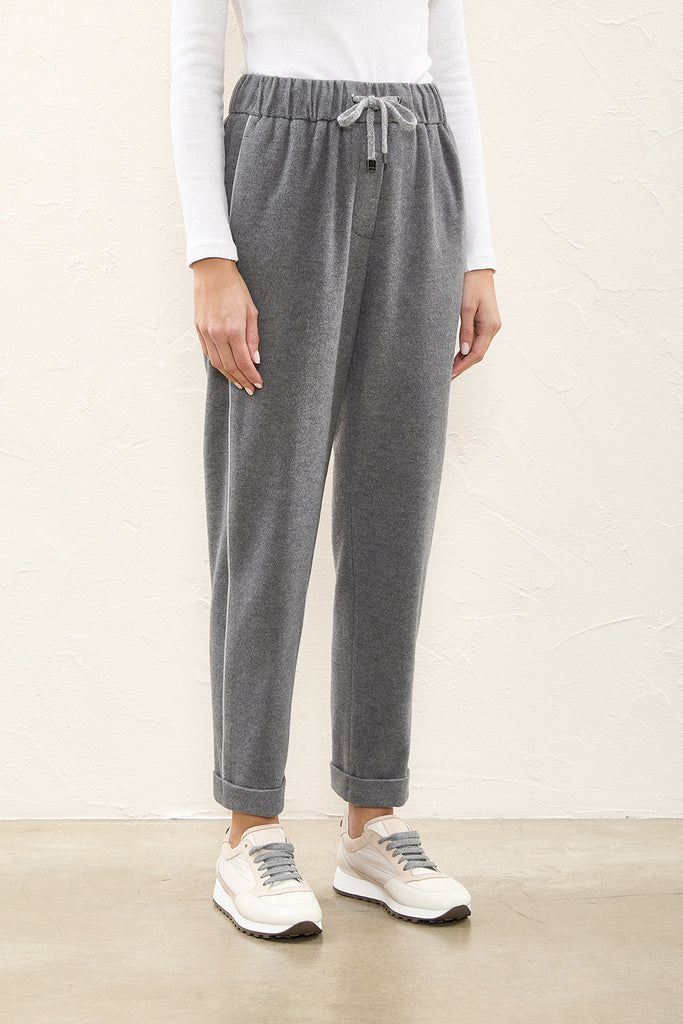 Cotton jersey jogger trousers  