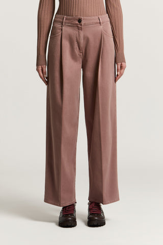 Pantalone in gabardina di cotone