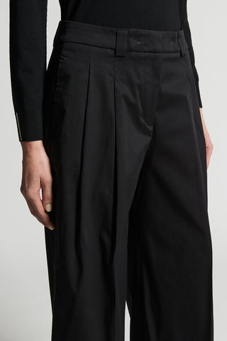 Trousers in lightweight stretch cotton gabardine