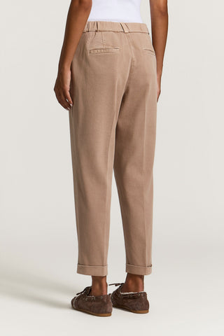 Pantalone in gabardina di cotone