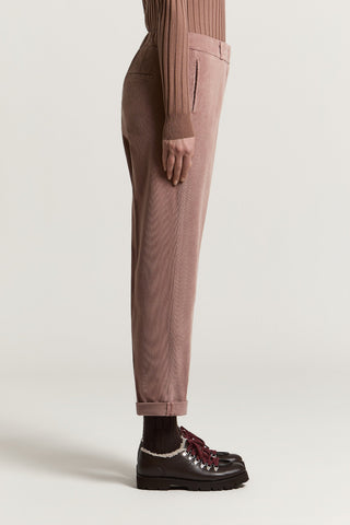Pantalone in velluto di cotone 2000 righe