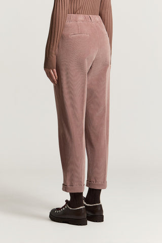 Pantalone in velluto di cotone 2000 righe