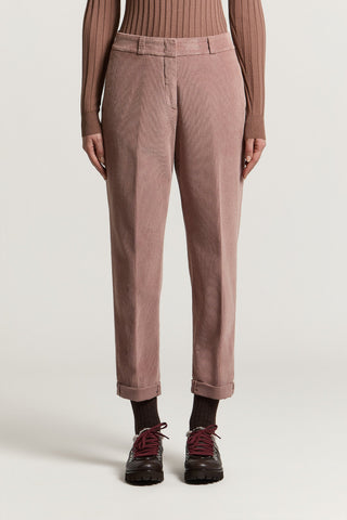 Pantalone in velluto di cotone 2000 righe