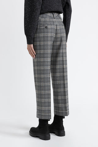 Wool tailored cropped trousers  