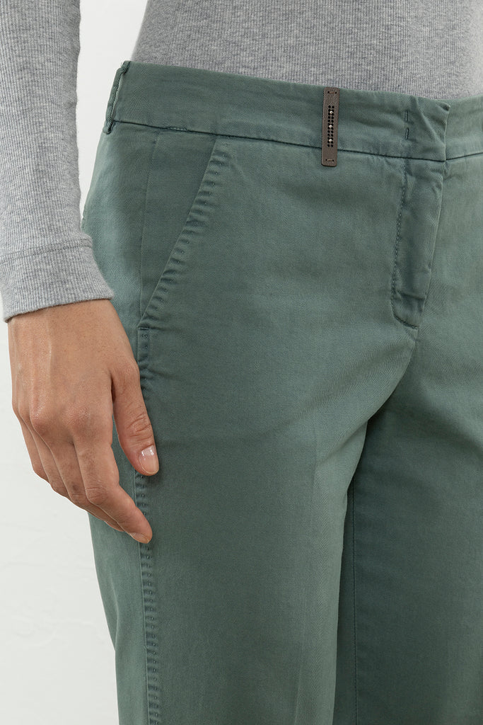 Stretch cotton gabardine iconic 4718 trousers  