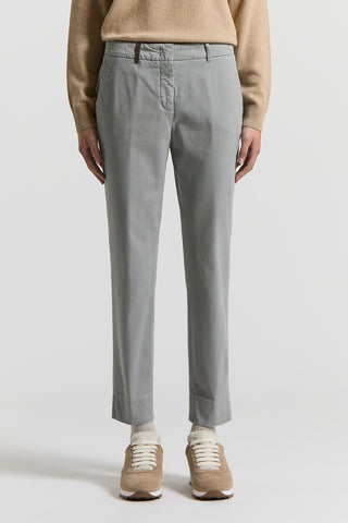 Pantalone in twill mano pesca in cotone