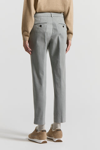 Pantalone in twill mano pesca in cotone