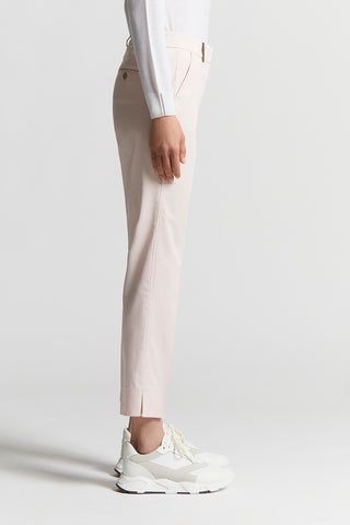 Brushed cotton gabardine trousers