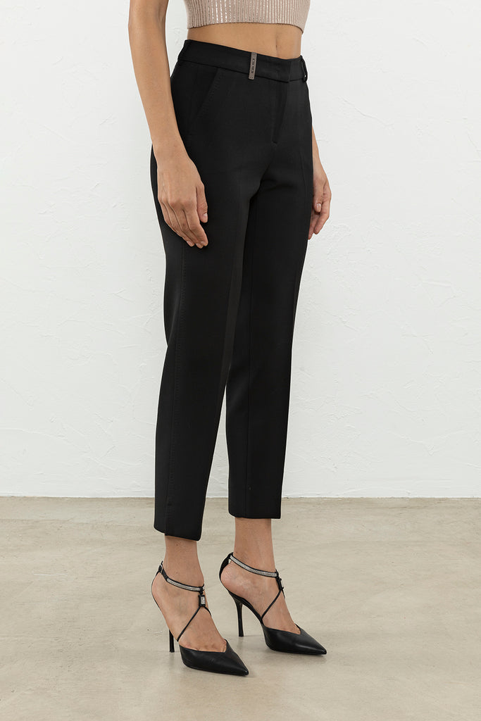Compact double technical fabric iconic 4718 trousers  