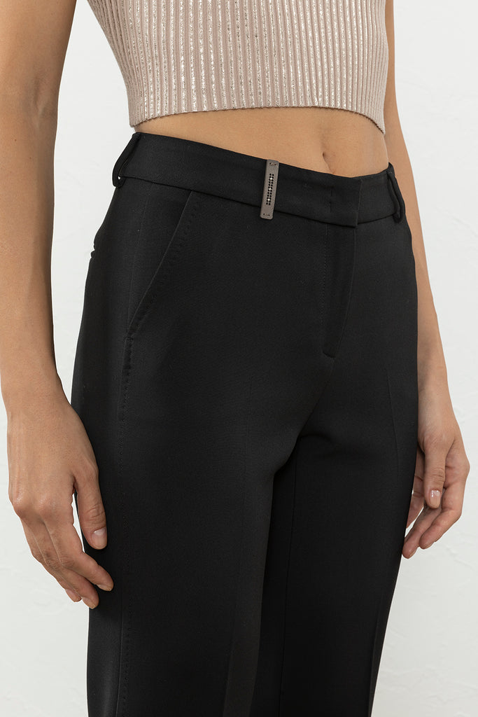 Compact double technical fabric iconic 4718 trousers  