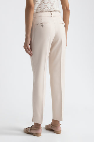 Two-way stretch fabric cigarette trousers  