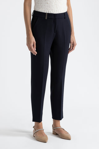 Double technical fabric trousers