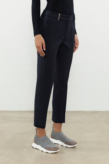 Compact double technical fabric iconic 4718 trousers  