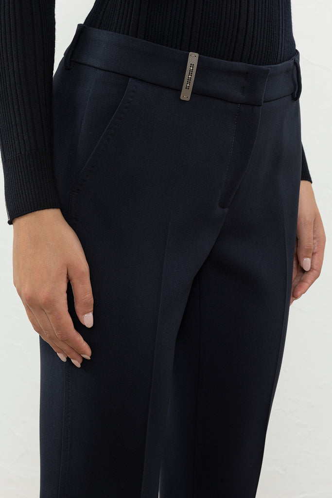 Compact double technical fabric iconic 4718 trousers  