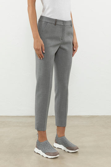 Compact double technical fabric iconic 4718 trousers  
