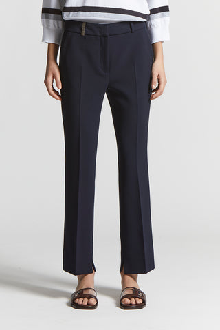 Double viscose cotton fabric trousers